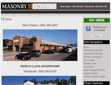 Tablet Screenshot of masonryproducts.com